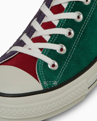 Suede Converse All Star J OX Sneakers Green/Red/Purple 31315380 Details for Suede Converse All Star J OX Sneakers Green/Red/Purple 31315380