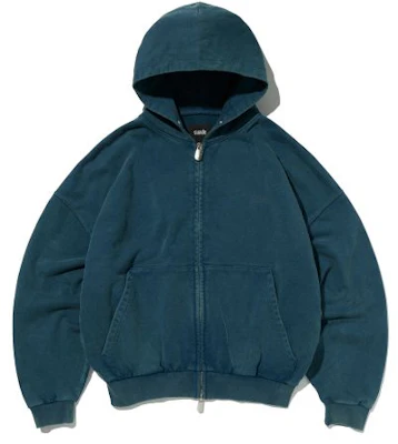 SUEDE Cropped Washed Deep Green Zip-Up Hoodie SDEFTO514DG Buy SUEDE Cropped Washed Deep Green Zip-Up Hoodie SDEFTO514DG