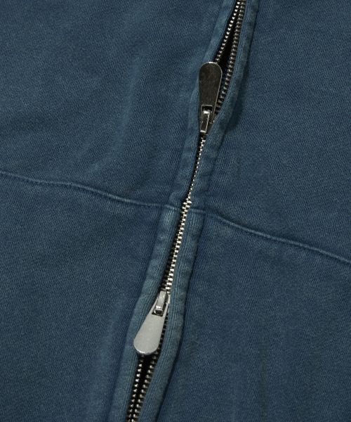 Purchase SUEDE Cropped Washed Deep Green Zip-Up Hoodie SDEFTO514DG