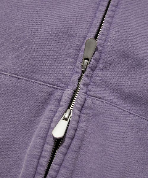 Purchase Jaket Hoodie Zip-Up Suede Ungu Pudar Potongan Pendek SDEFTO514PP