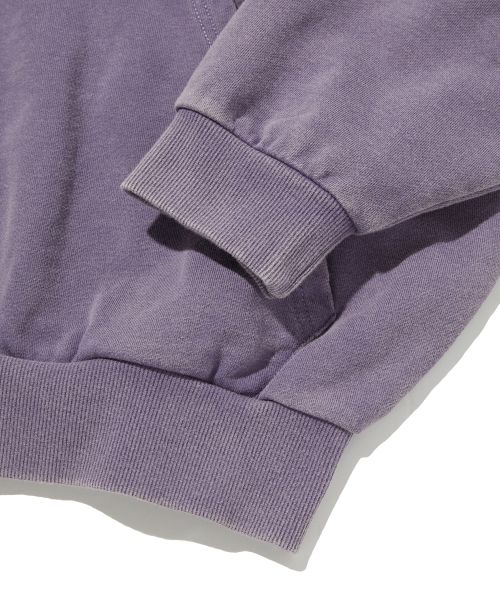 Details for Jaket Hoodie Zip-Up Suede Ungu Pudar Potongan Pendek SDEFTO514PP