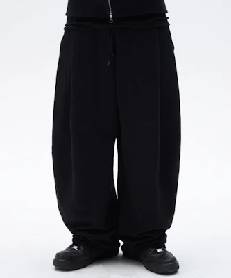 Suede Two Tuck Long Pants Black SD4SBO107BK Order Suede Two Tuck Long Pants Black SD4SBO107BK