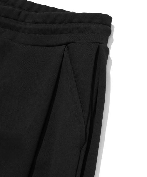 Details for Suede Two Tuck Long Pants Black SD4SBO107BK