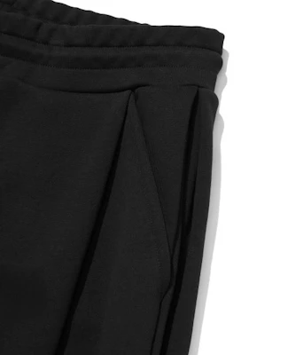 Suede Two Tuck Long Pants Black SD4SBO107BK Details for Suede Two Tuck Long Pants Black SD4SBO107BK