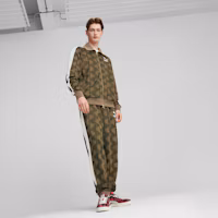 Lookbook 麂皮復古哈里斯花呢運動鞋 393219-01