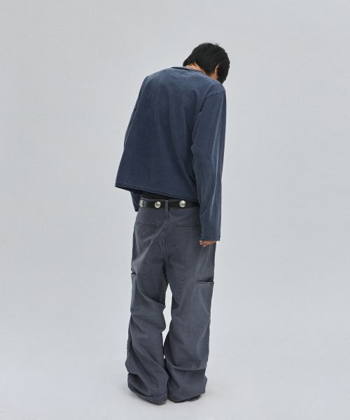 Cheap Baju Henley Suede Wash [Washing Navy] SDFFTO139WN