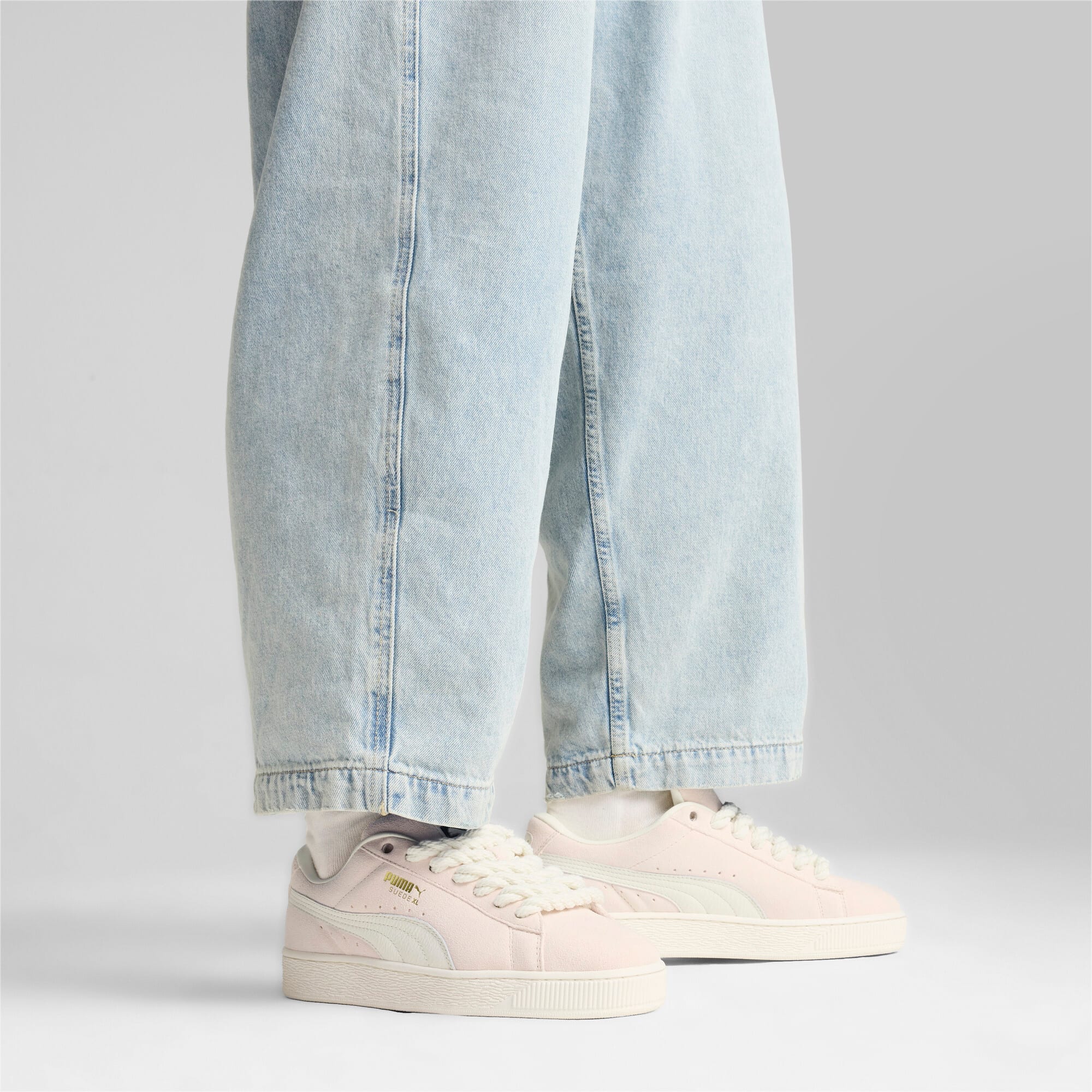 Lookbook 絨面加大尺碼繩索運動鞋 398708-02