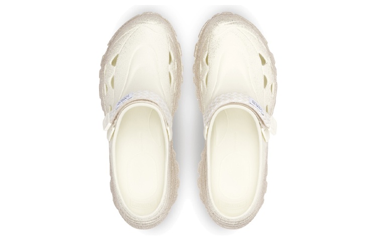 Shop Suicoke x Lanvin浪凡 包頭厚底 時尚涼拖 男款 淺米色
