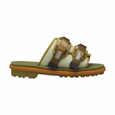 Suicoke Moncler Moto Mountain Nylon Slip-On Sandal '2 Moncler 1952 - Sage Green'