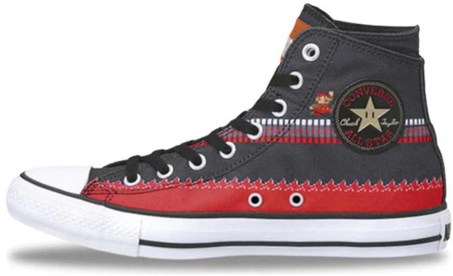 Super Mario Bros x Converse Canvas All Star SC HI ''Zwart'' 1C361 Lookbook Super Mario Bros x Converse Canvas All Star SC HI ''Zwart'' 1C361