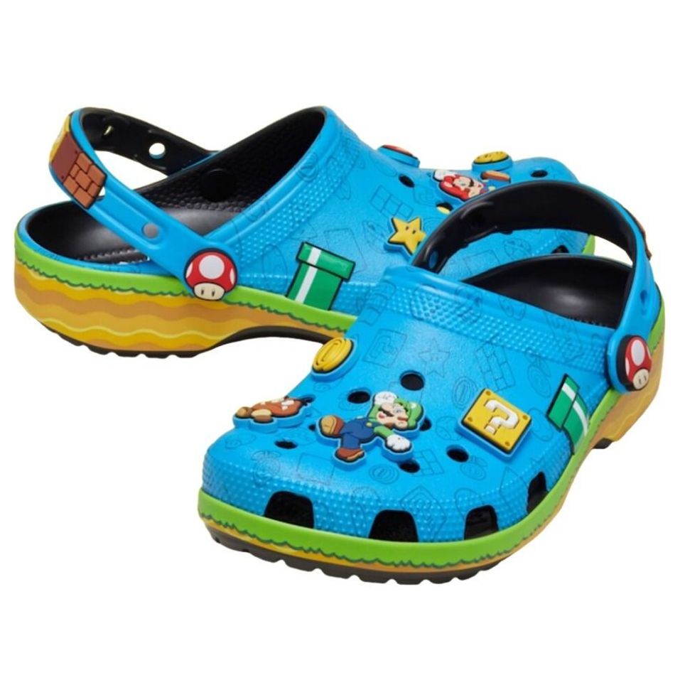 Order 超級瑪利歐 x Crocs 經典洞洞鞋 ''藍色'' 212138-90H