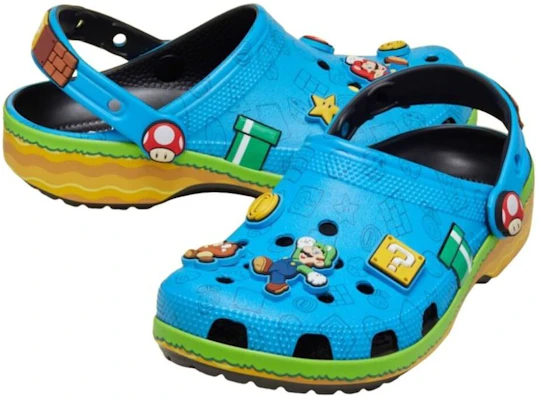 超級瑪利歐 x Crocs 經典洞洞鞋 ''藍色'' 212138-90H Order 超級瑪利歐 x Crocs 經典洞洞鞋 ''藍色'' 212138-90H