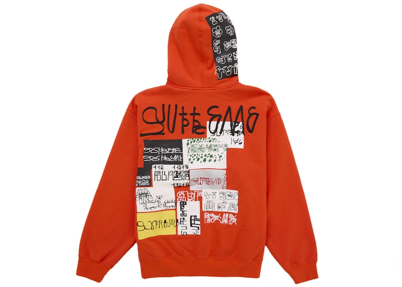 Supreme 176 Zip Up Hooded Sweatshirt Bright Orange 圖 3