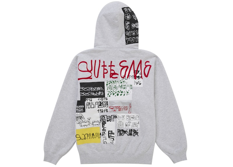 Supreme 176 Zip Up Hooded Sweatshirt Heather Grey 圖 2