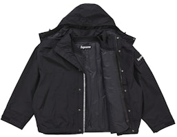 Supreme 2-dalam-1 GORE-TEX Cangkerang + Rompi Pelapik Quilted Hitam Order Supreme 2-dalam-1 GORE-TEX Cangkerang + Rompi Pelapik Quilted Hitam