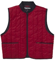 Supreme 2-dalam-1 GORE-TEX Shell + Quilted Liner Vest Biru Tua Shop Supreme 2-dalam-1 GORE-TEX Shell + Quilted Liner Vest Biru Tua