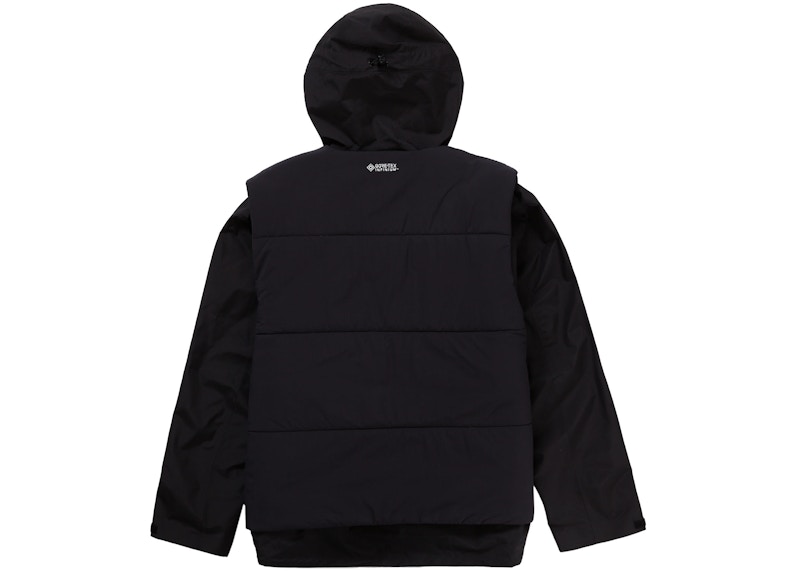 Lookbook Supreme 2-dalam-1 Gore-Tex Shell WINDSTOPPER Vest Hitam