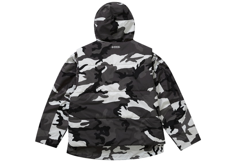 Lookbook Supreme 2-in-1 Gore-Tex Shell WINDSTOPPER Vest Snow Camo Jaket Lelaki