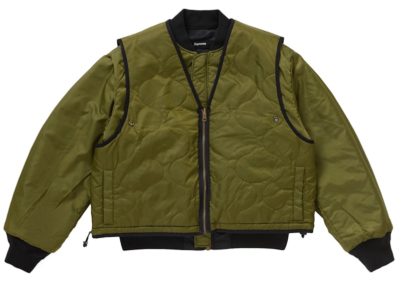 Lookbook Supreme 黑色2合1 MA-1背心