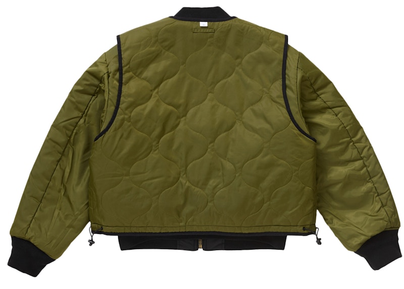 Shop Supreme 黑色2合1 MA-1背心