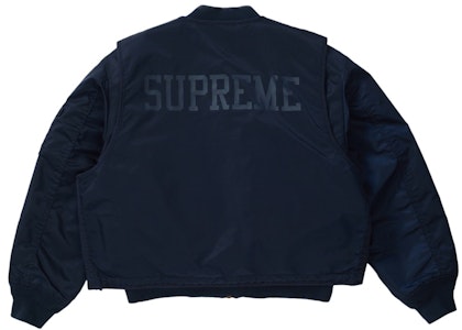 Supreme 2-dalam-1 MA 1 Vest Navy Buy Supreme 2-dalam-1 MA 1 Vest Navy