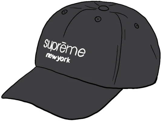 Supreme Gorra 6 Paneles Lona Bicolor Negra Buy Supreme Gorra 6 Paneles Lona Bicolor Negra