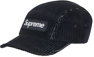 Supreme 2-Tone Corduroy Camp Cap Black Supreme 2-Tone Corduroy Camp Cap Black