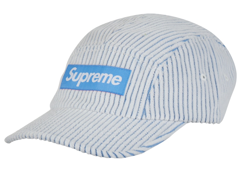 Supreme 2-Tone Corduroy Camp Cap White