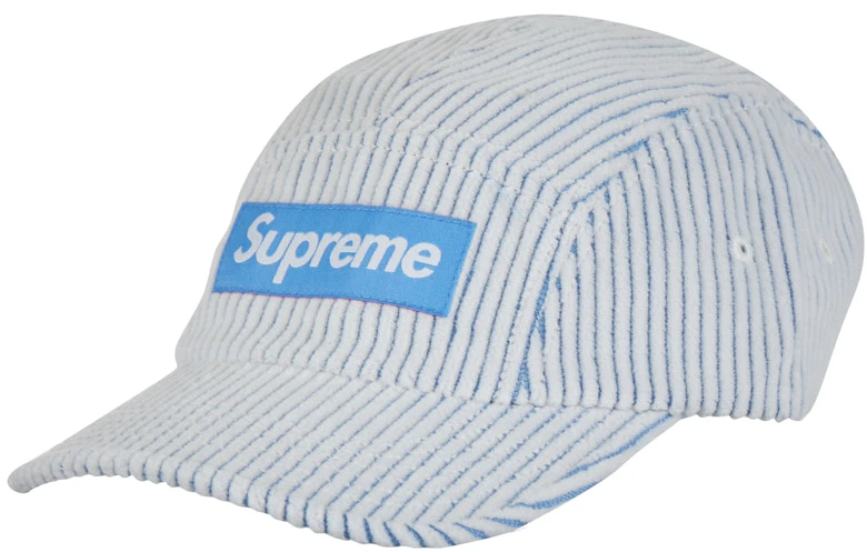 supreme-2-tone-corduroy-camp-cap-white