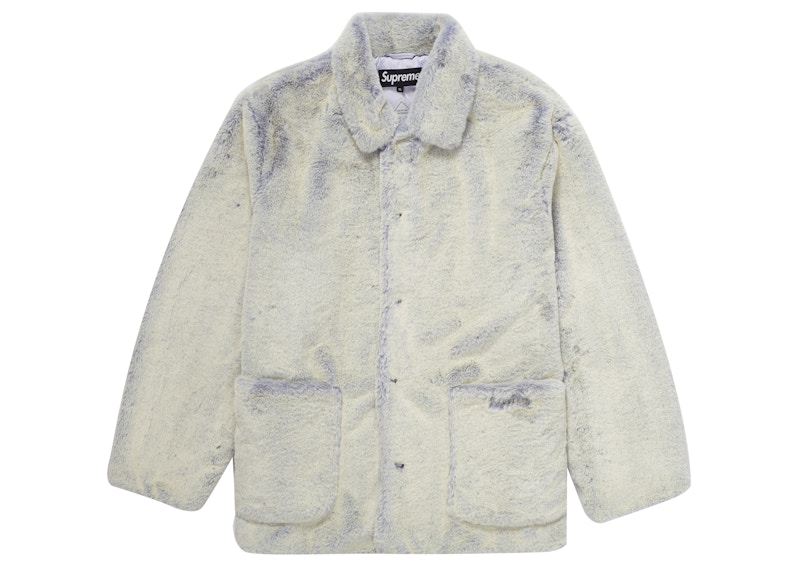 Supreme 2-Tone Faux Fur Shop Coat Lilac