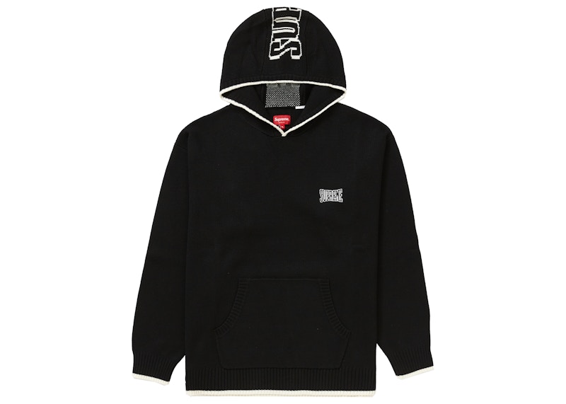 Buy 슈프림 투톤 후드 스웨터 블랙 (21FW) 
