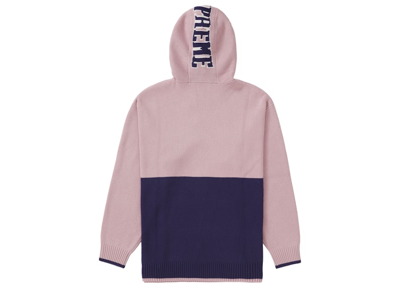 Buy Supreme 2-Tone Hooded Sweater Pink (FW21) - Novelship