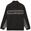 Order Supreme Sweater 2-Tone Ribbed Zip Up Hitam