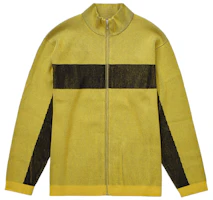 Supreme 2-Tone Ribbed Zip Up Sweater Yellow Supreme 2-Tone Ribbed Zip Up Sweater Yellow