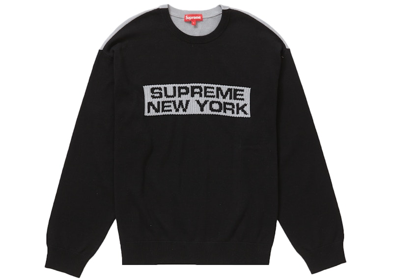 Buy シュプリーム 2トーンセーター (黒)
