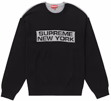 Supreme 2-Tone Sweater 'Black' Supreme 2-Tone Sweater 'Black'