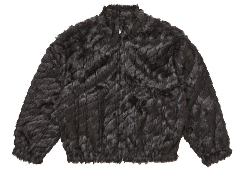Supreme 2-Tone WINDSTOPPER Faux Fur Jacket Black