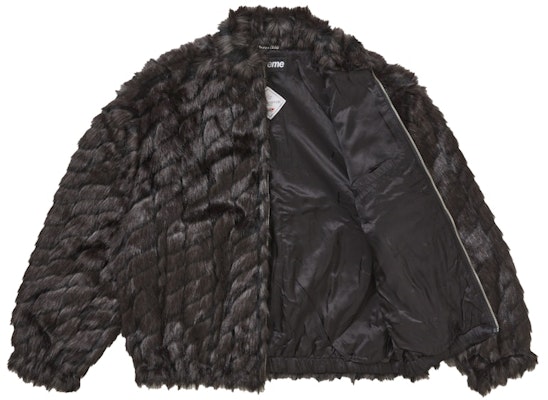 Supreme双色WINDSTOPPER仿皮草夹克 黑色 Order Supreme双色WINDSTOPPER仿皮草夹克 黑色