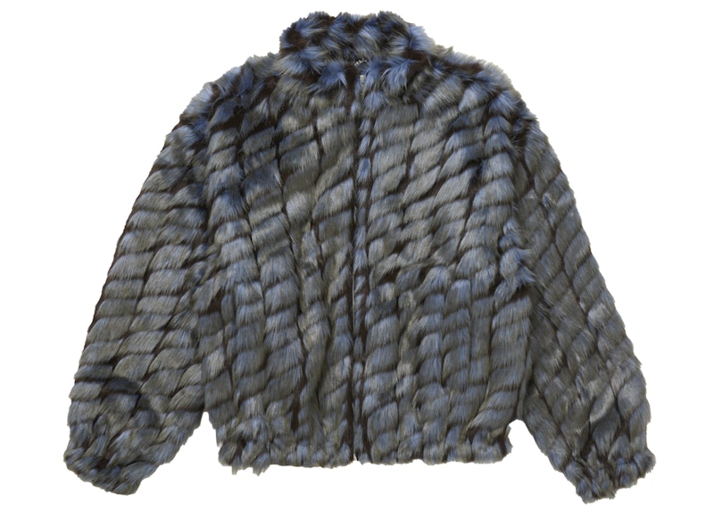 Supreme 2-Tone WINDSTOPPER Faux Fur Jacket Blue