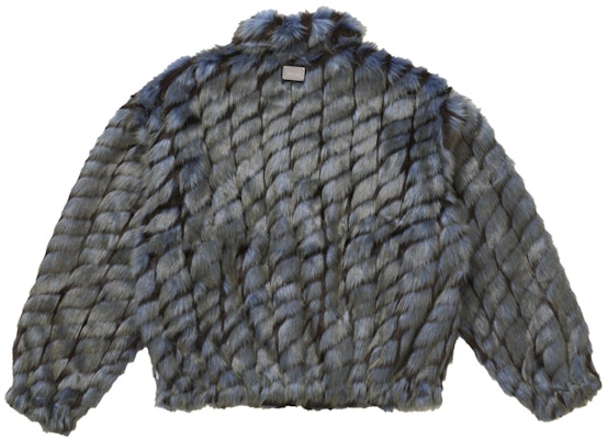 Supreme 2-Tone WINDSTOPPER Faux Fur Jacket Blue Lookbook Supreme 2-Tone WINDSTOPPER Faux Fur Jacket Blue