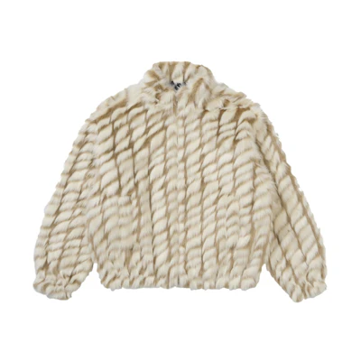 Supreme 2-Tone WINDSTOPPER Faux Fur Jacket Tan