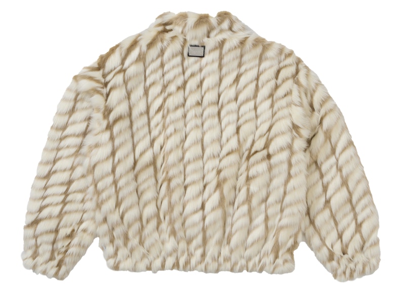 Lookbook シュプリーム 2トーン ウィンドストッパー フェイクファージャケット タン