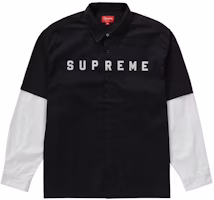 Supreme 2-Tone Work Shirt Black Supreme 2-Tone Work Shirt Black