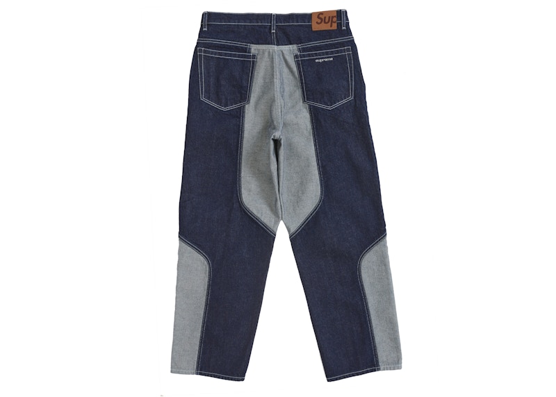 Supreme 2 Tone Paneled Baggy Jean Blue 圖 2