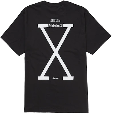 Supreme 40 Acres Malcolm X Tee Black Buy Supreme 40 Acres Malcolm X Tee Black