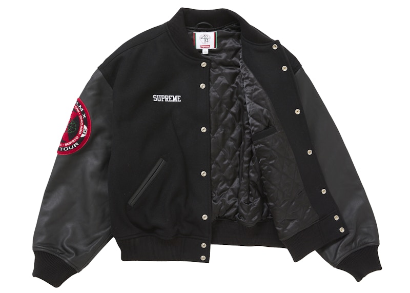 Order Chaqueta Varsity Negra Supreme 40 Acres Malcolm X.