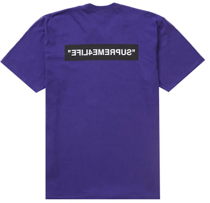 Supreme 4 Life 紫色短袖T恤 Buy Supreme 4 Life 紫色短袖T恤