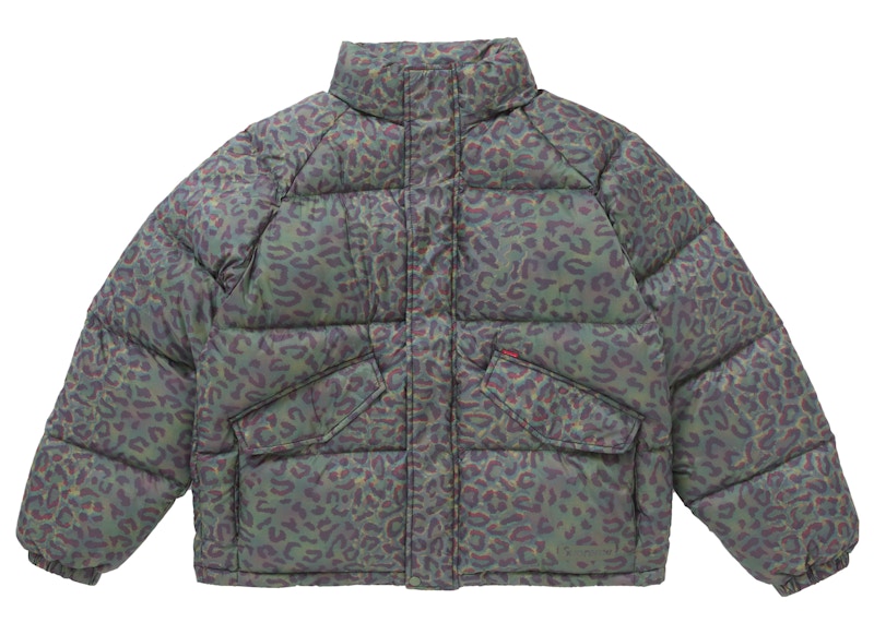 Shop 슈프림 700 필 다운 경량 퍼퍼 재킷 레오파드