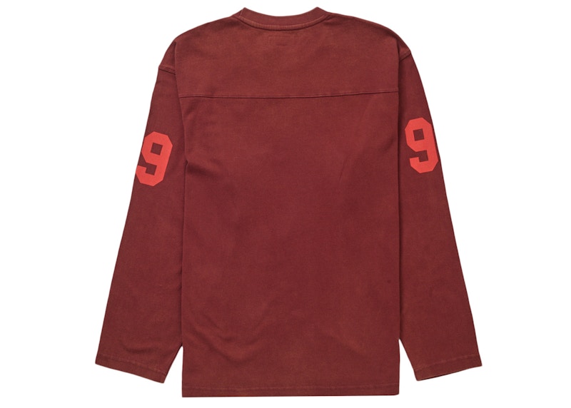 Supreme 99 L/S Football Top Maroon 圖 2