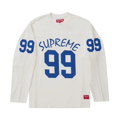 Supreme 99 L/S Football Top White